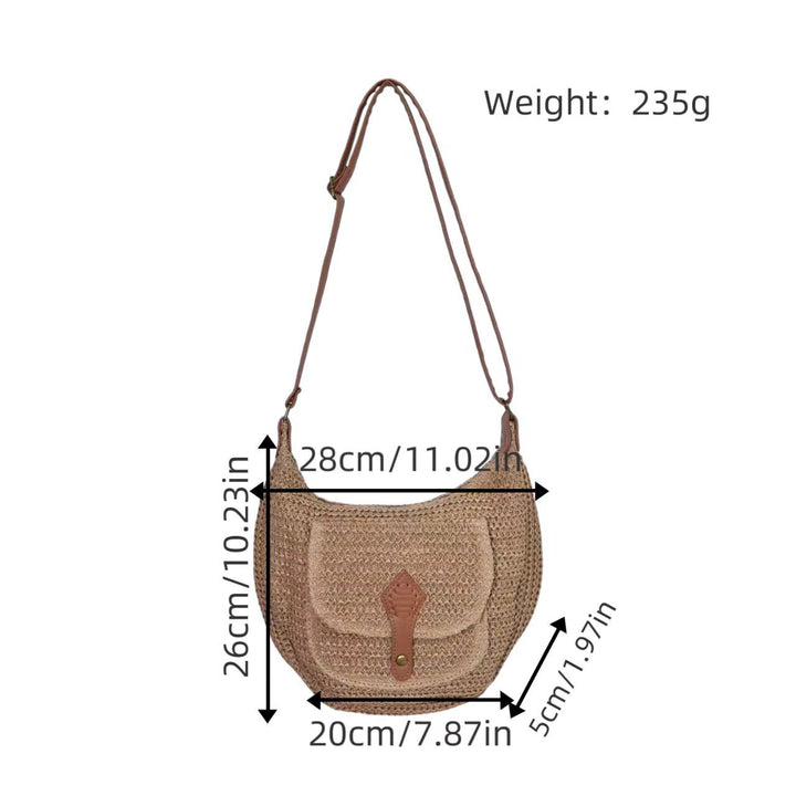 Shoulder bag with leather accents Bowlift