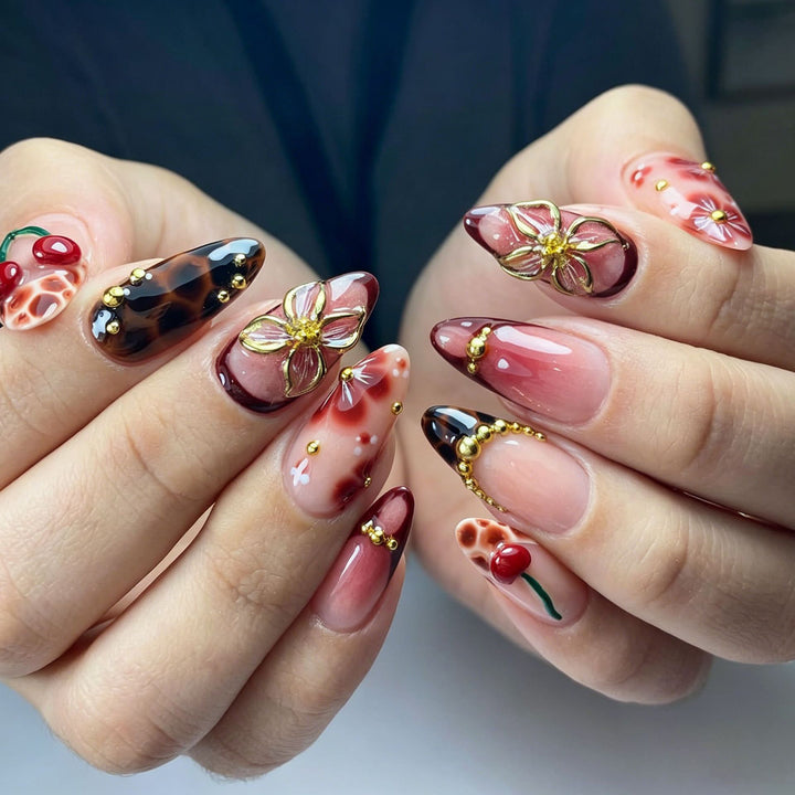 Luxury Nail Art Set with Galactic Designs Bowlift