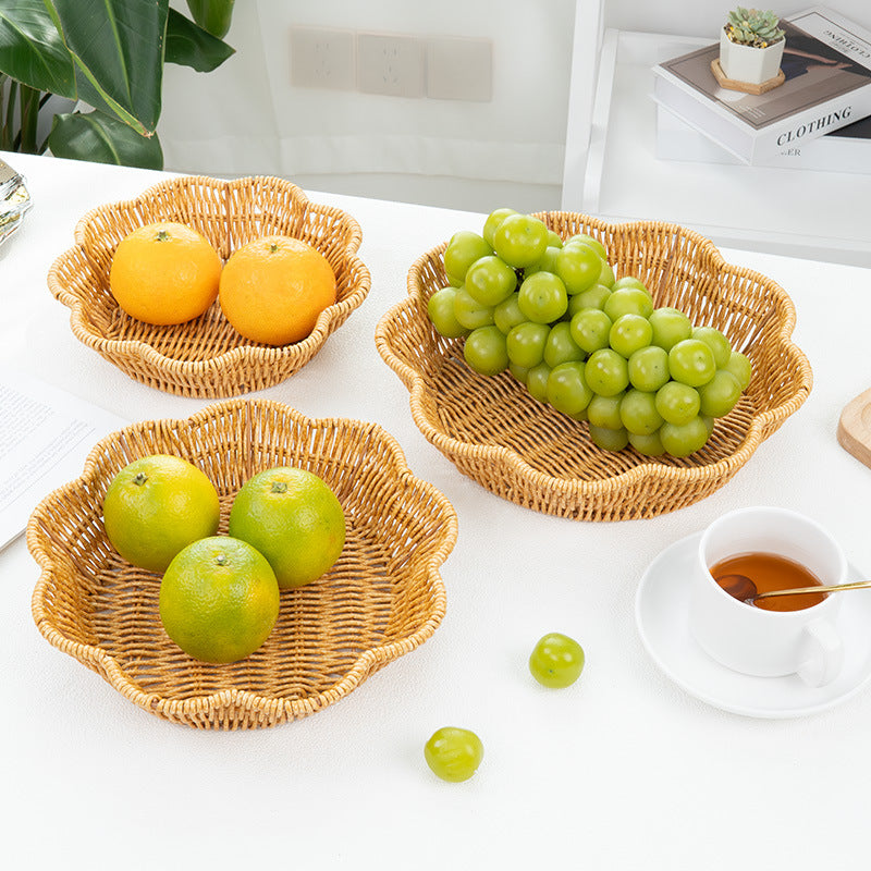 Decorative Centerpiece Woven Basket Bowlift