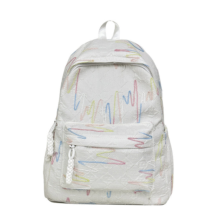 Backpack with Colorful Geometric Design Bowlift