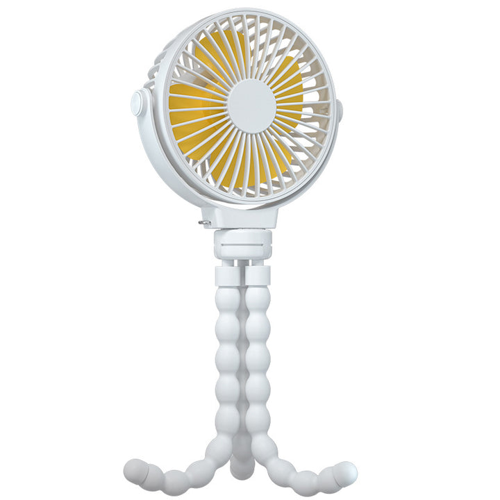 Unisex compact flexible hand and table fan with flexible tripod Bowlift