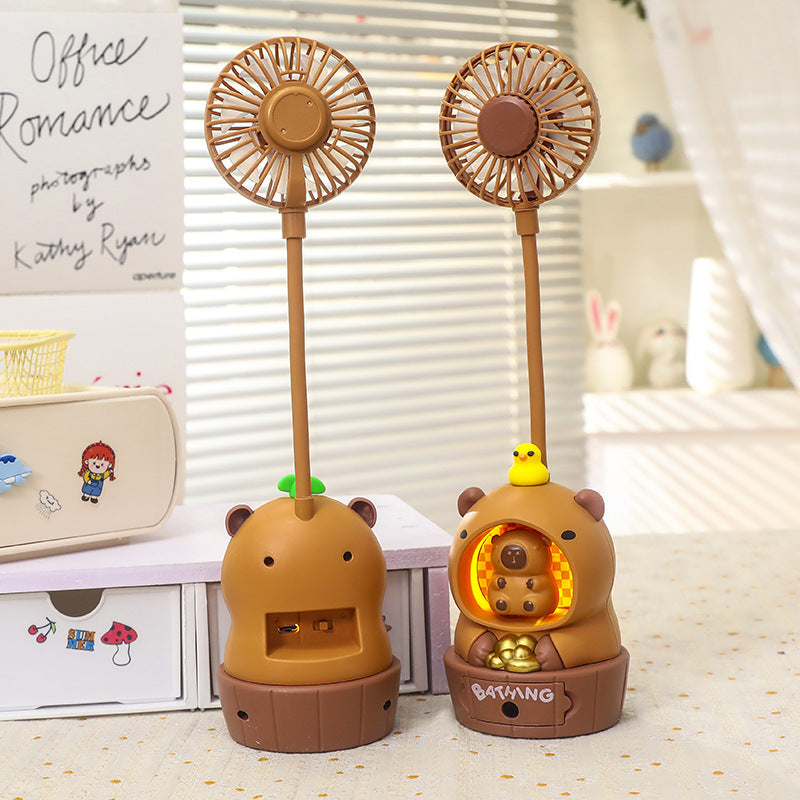 Women cute mini table fan with animal design Bowlift