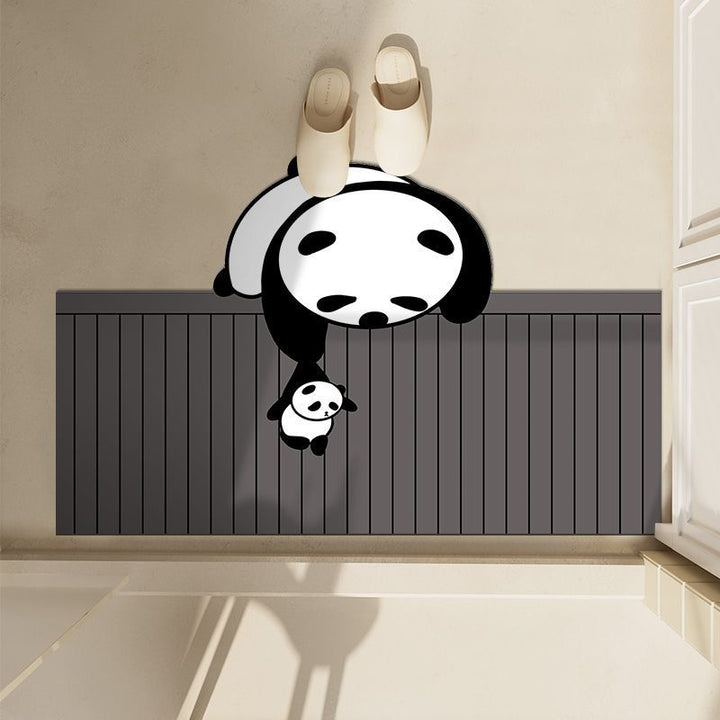 Cute Penguin-Themed Bath Mat Bowlift