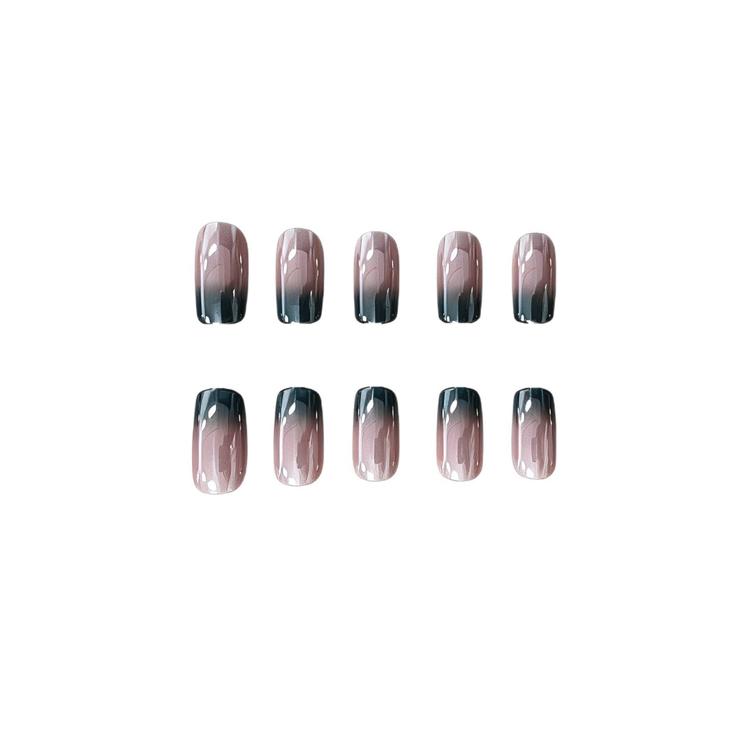 Premium Glossy Ombre Nail Extensions Bowlift