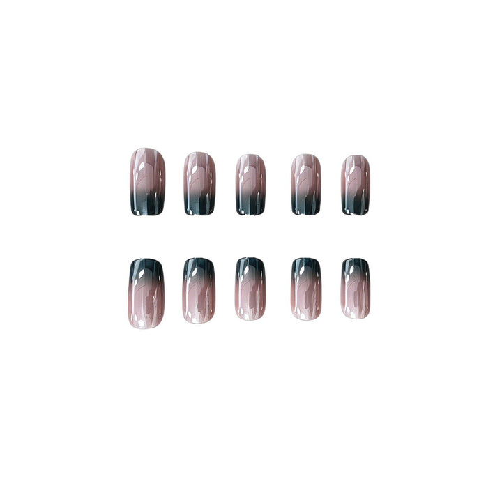 Premium Glossy Ombre Nail Extensions Bowlift