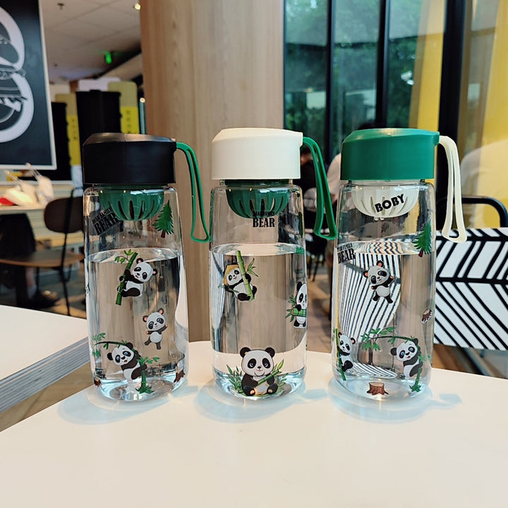 Ladies Playful Water Bottle with Cheerful Panda Design Bowlift