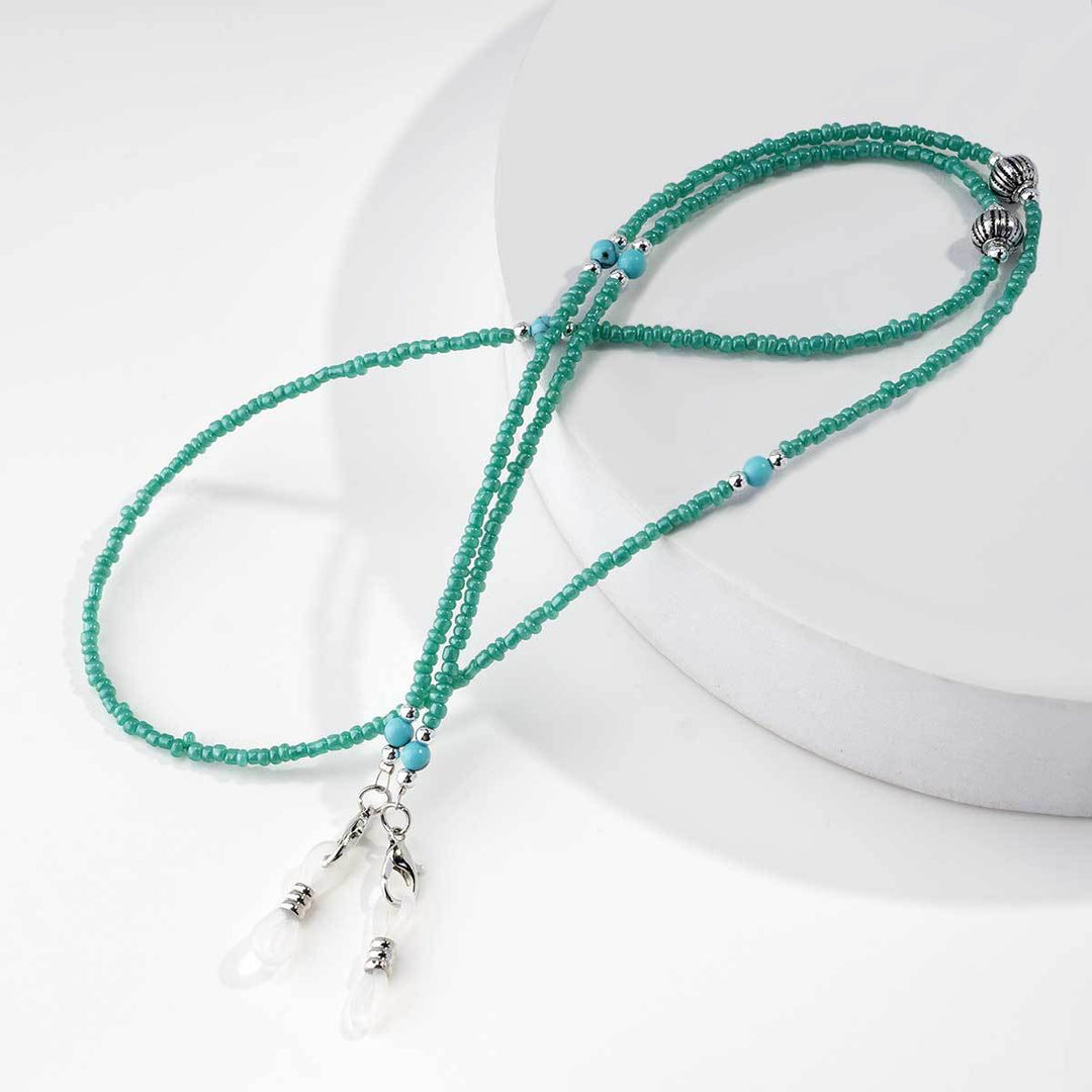 Artistic Beaded Eyewear Chain Bowlift