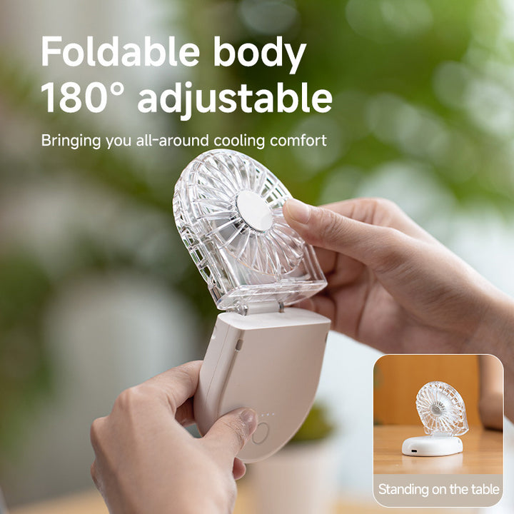 Unisex Portable Folding Hand Fan Bowlift