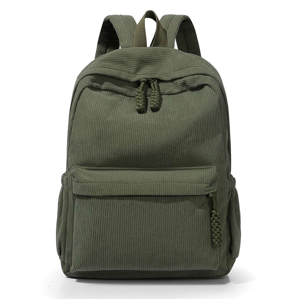 Textured Fabric Travel Backpack Bowlift