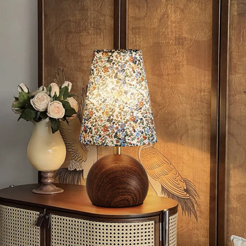 Modern Floral Patterned Table Lamp