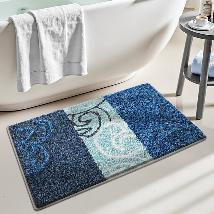 Turtle-Themed Plush Bath Mat Bowlift