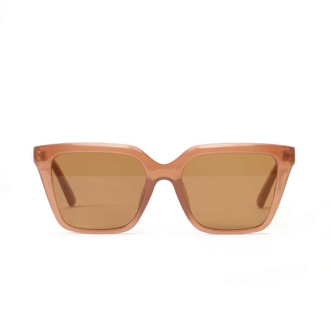 Women's geometric sunglasses with protective UV filter and stylish tortoiseshell design Bowlift