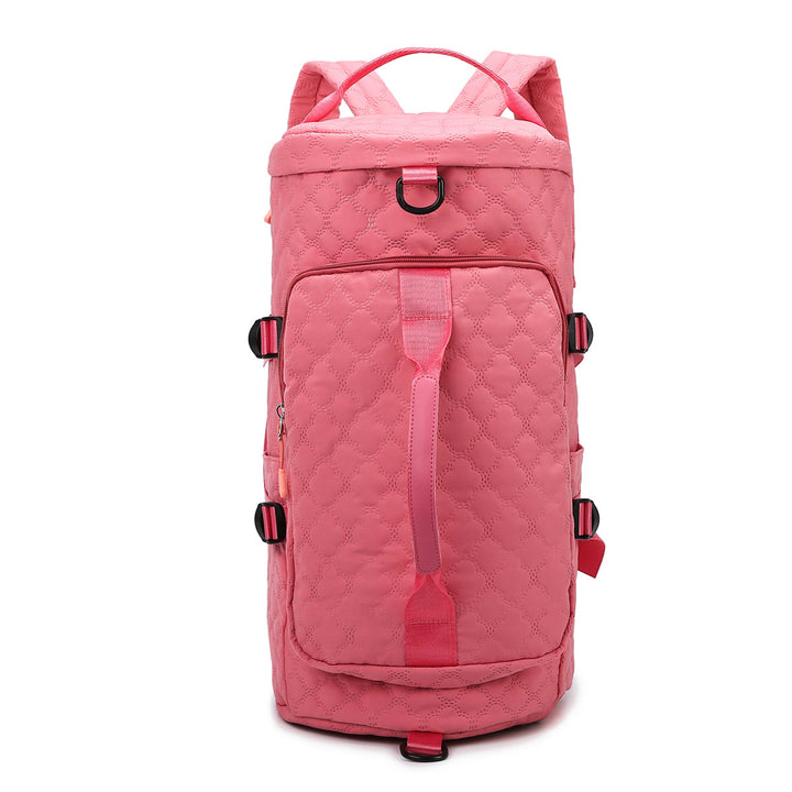 Quilted Multi-Functional Travel Backpack Bowlift