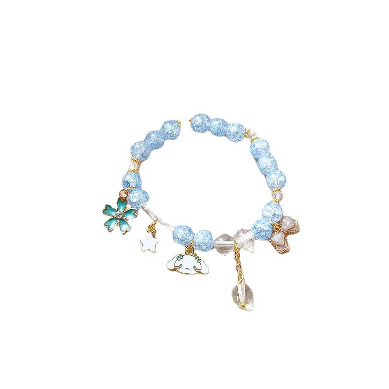 Elegant bracelet with animal and glitter pendants Bowlift