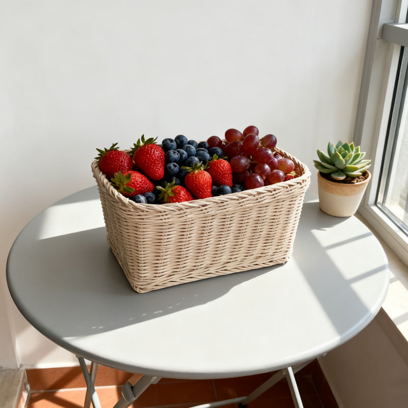 Decorative Woven Storage Basket Bowlift