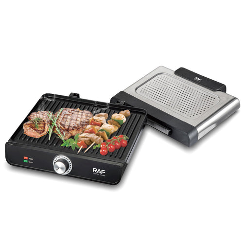 Electric Grill with Adjustable Temperature Control Bowlift