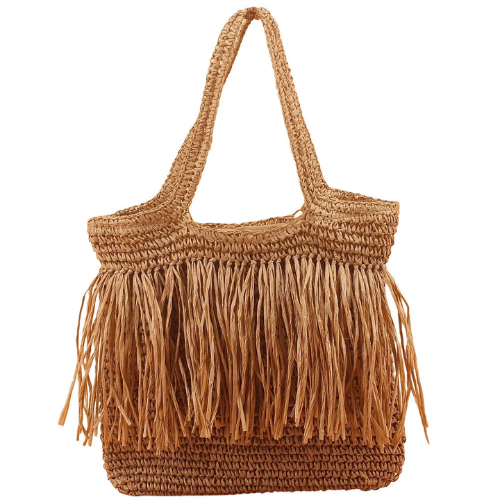 Fransige Tote Bag Made from Handmade Straw Bowlift