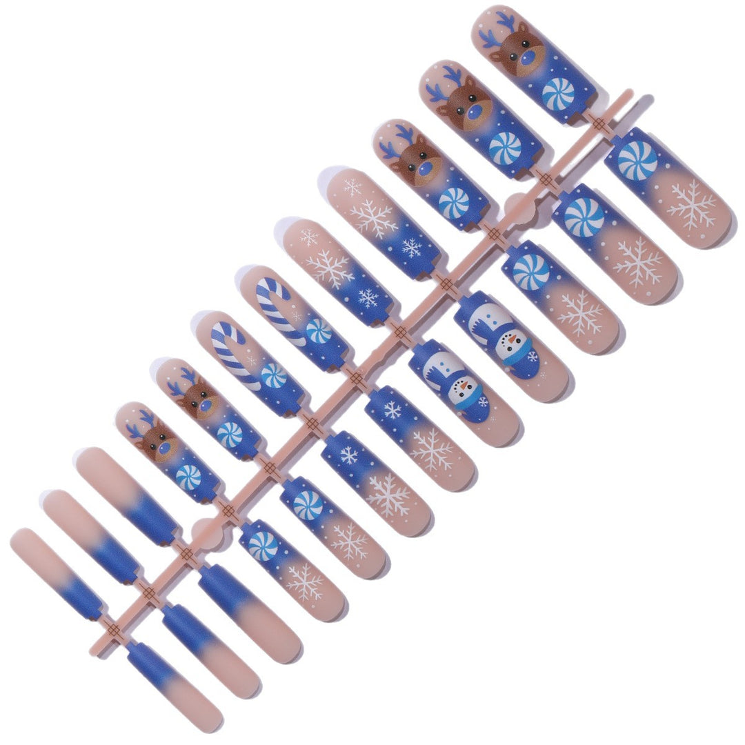 Festive Winter-Themed 3D Nail Art Extensions Bowlift
