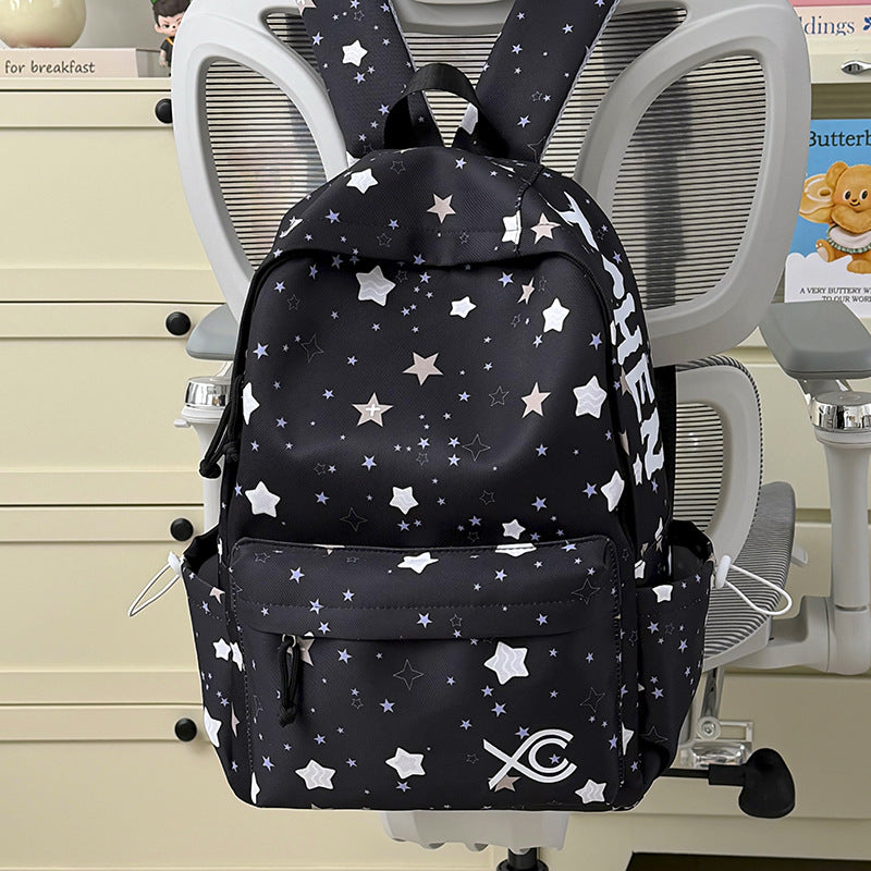 Charming Star Print Bunny Backpack