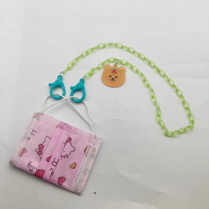 Glasses chain holder with cute bear pendant Bowlift