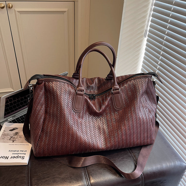 Noble and Durable Travel Bag in Modern Wave Pattern Bowlift