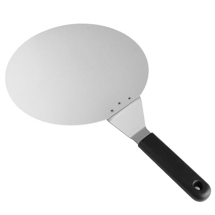 round stainless steel pizza peel with ergonomic heat resistant handle Bowlift