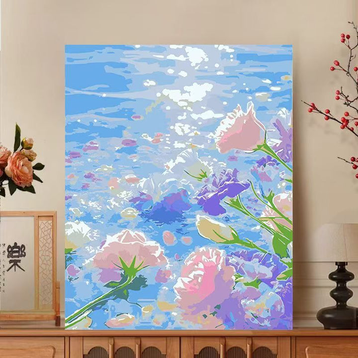 Floral Impressionist Canvas Art Print Bowlift