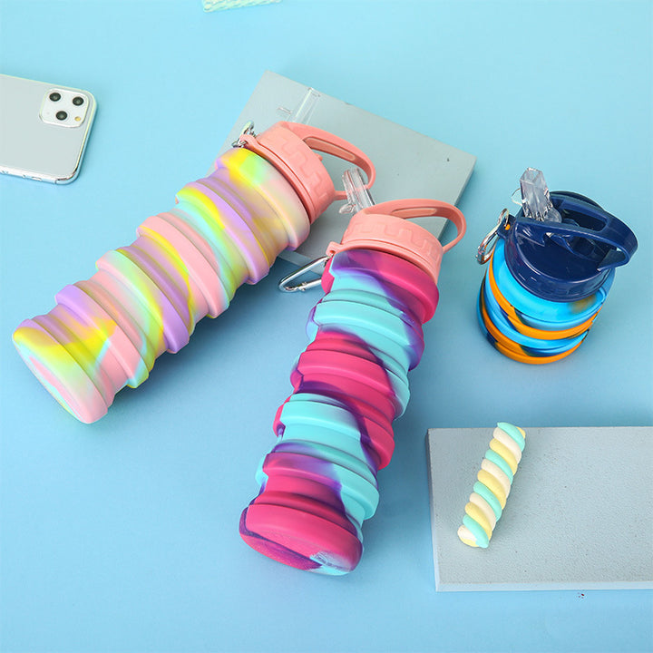 Women Flexible Foldable Drinking Bottle Bowlift