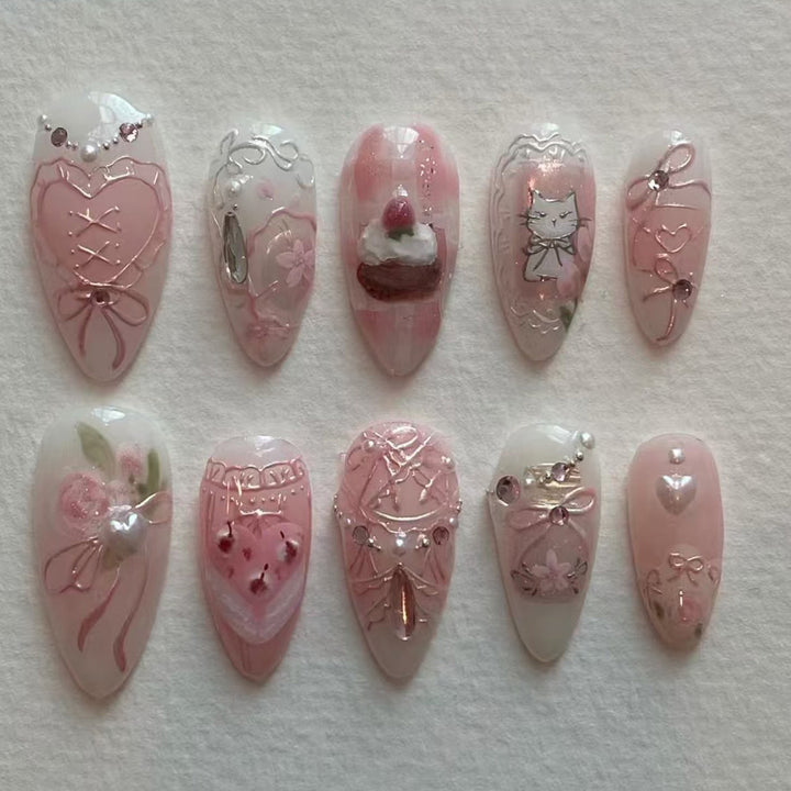 Thematic Artisan Press-On Nail Set Bowlift