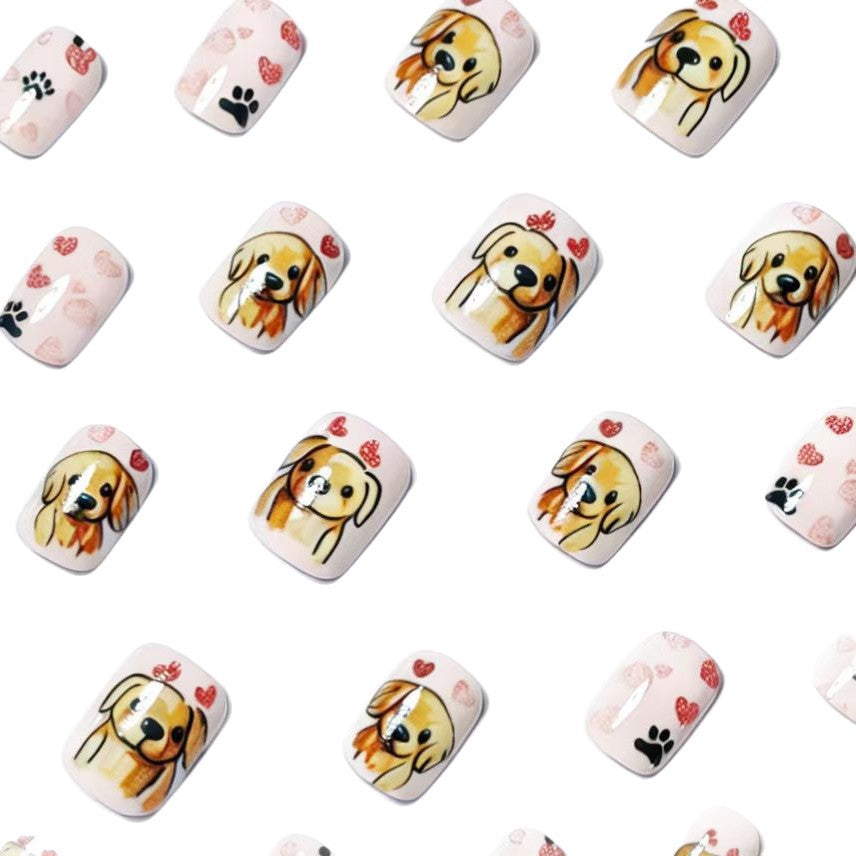 Playful Dog-Themed Nail Art Bowlift