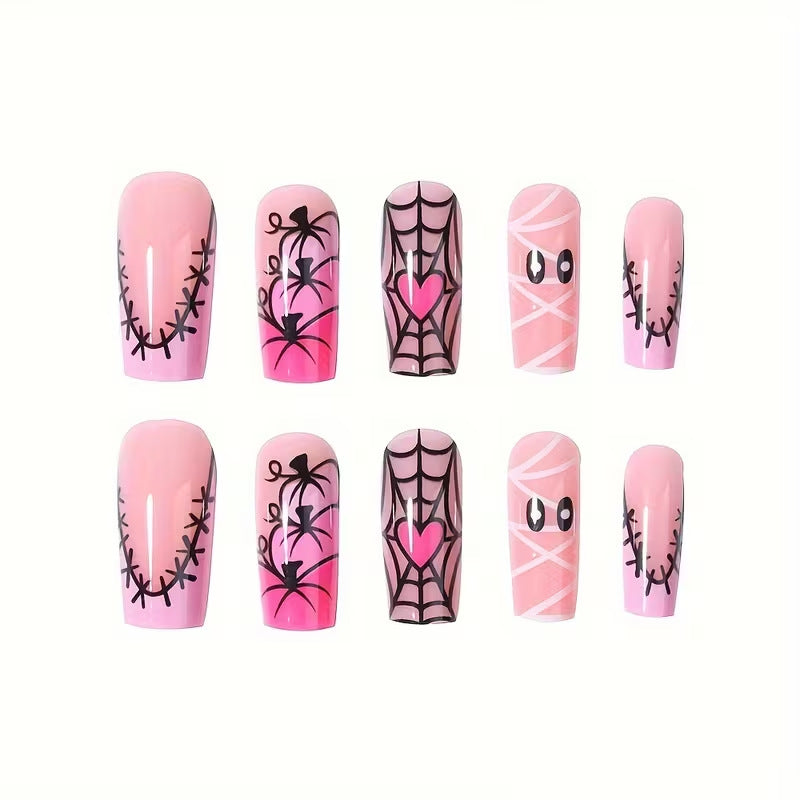 Halloween-Themed Art Nail Set Bowlift