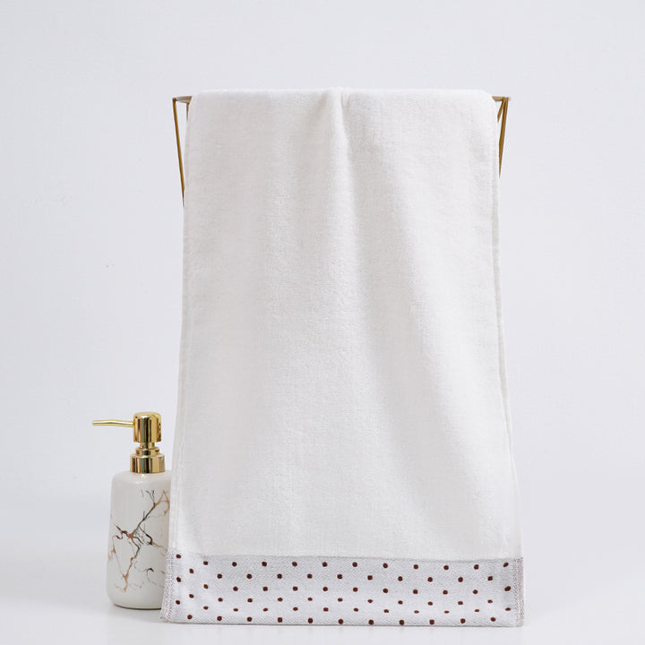 Terry Towel With Stylish Polka Dot Design Bowlift