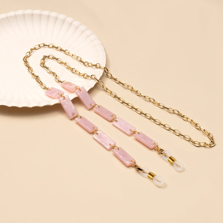 Chunky Abstract Pattern Eyewear Chain Bowlift