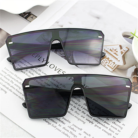 Women Oversized Shield Sunglasses Bowlift