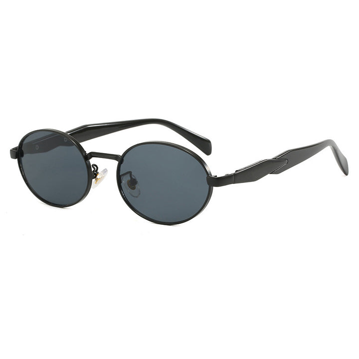 Women's designer sunglasses with high-quality round frame and protective UV filter Bowlift