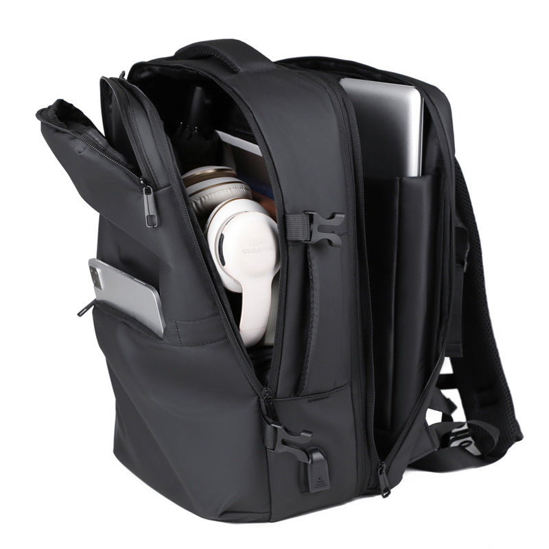 Multifunctional Travel Backpack with Reinforced Laptop Compartment Bowlift