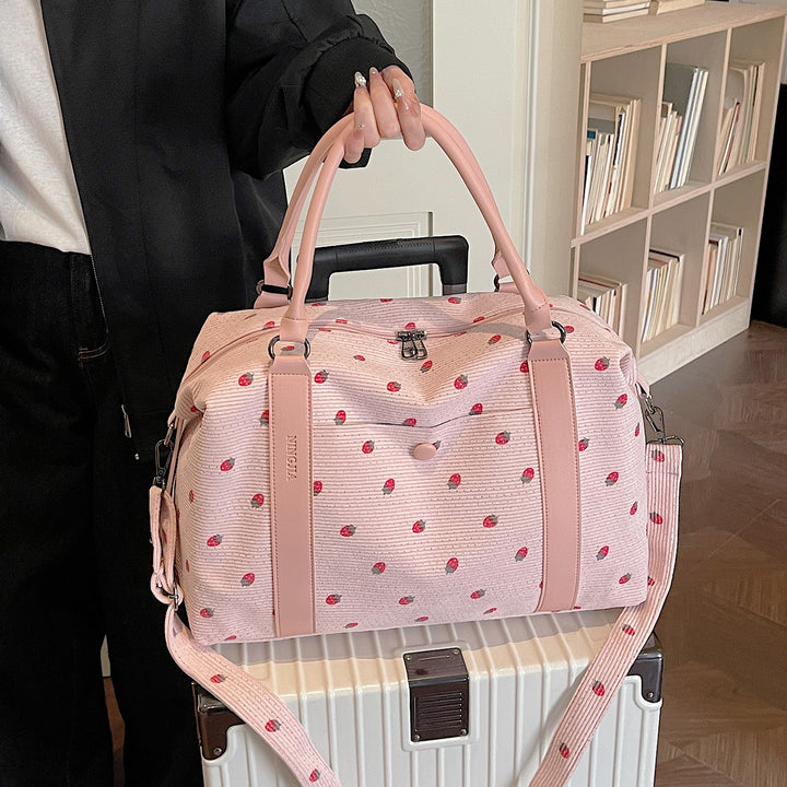 Stylish Quilted Weekend Duffle Bag Bowlift
