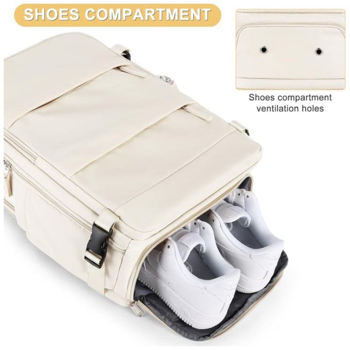 Multi-Compartment Travel Backpack Bowlift
