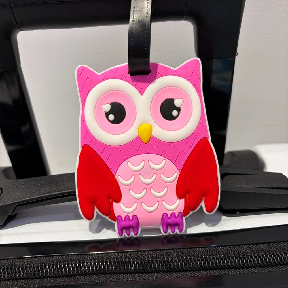 Owl-Shaped Luggage Tag Bowlift