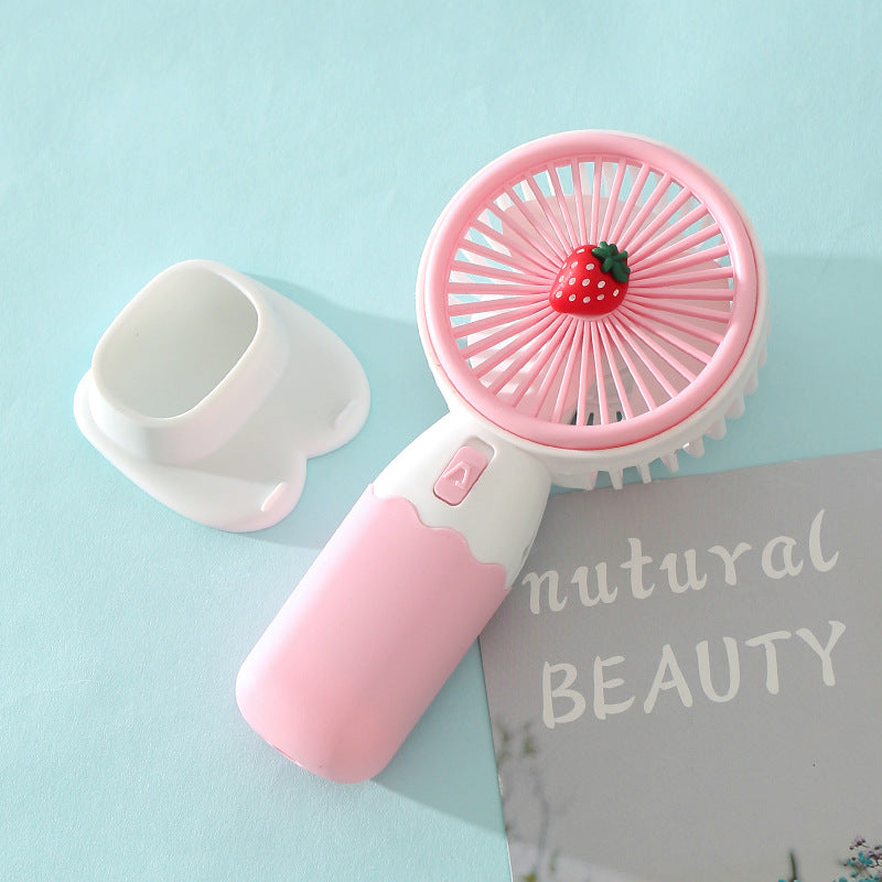 Women's portable handheld fan with flexible design Bowlift
