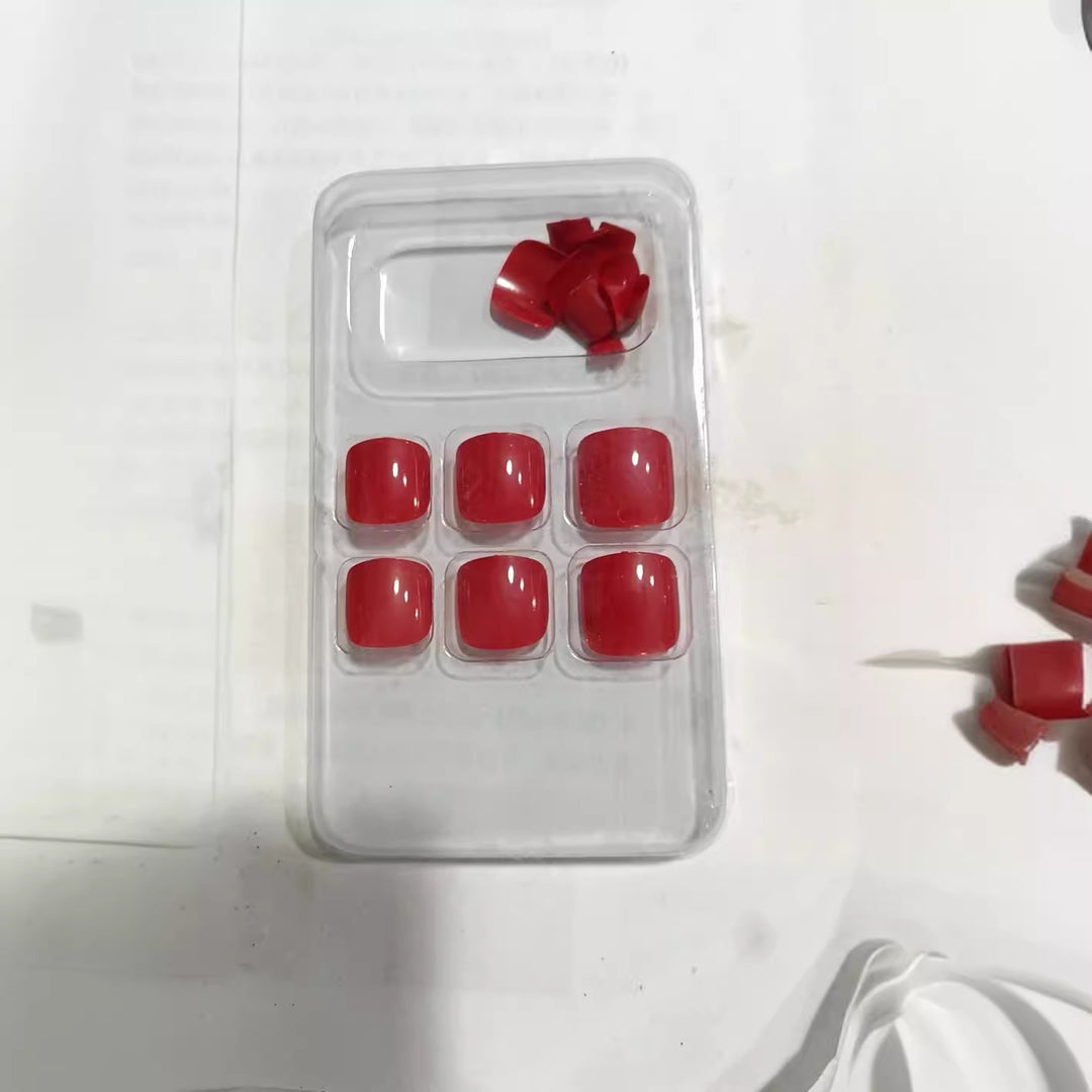 Premium Smooth Square Press-On Nail Set Bowlift