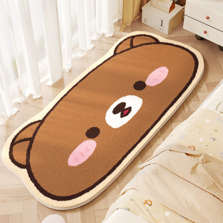 Cute Animals Theme Plush Bath Mat
