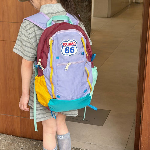 Colorful Patchwork Backpack Bowlift