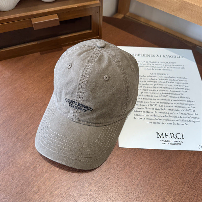 Men's Casual Embroidered Cotton Cap Bowlift