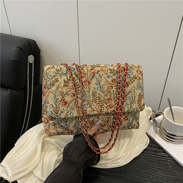 Elegant Floral Embellished Handbag Bowlift
