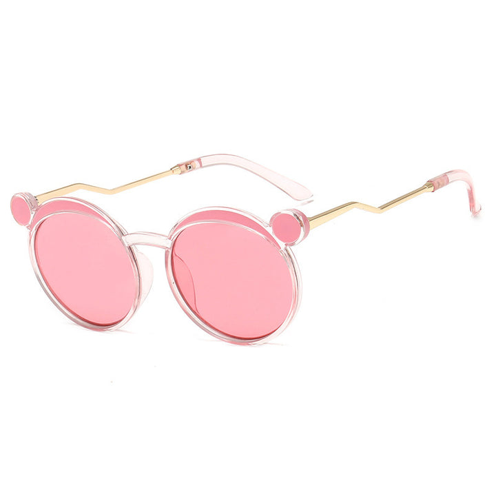 Women Fashion-Round Sunglasses with Innovative Frame and Colored Lenses Bowlift
