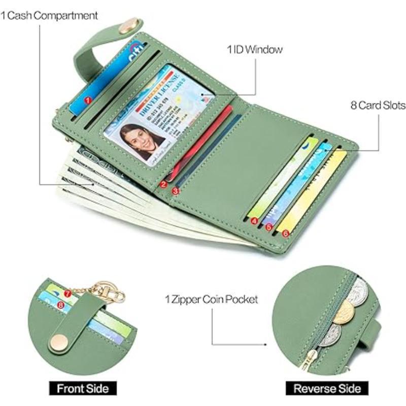 Compact card holder with keychain Bowlift