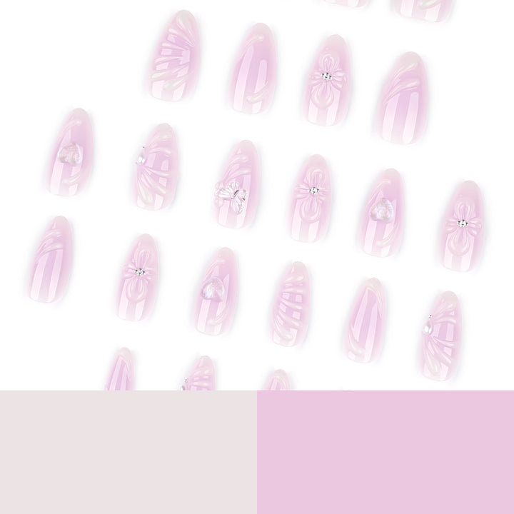 Artful lace nails with elegant decoration Bowlift