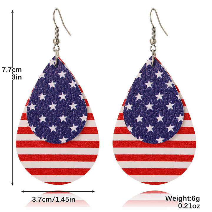 Unisex nan beaded patriotic keychain charm with MAGA letter cubes and enamel star pendant Bowlift