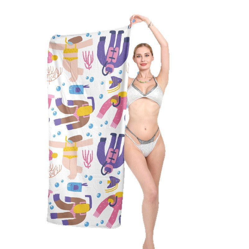 Beach towel with dreamy palm motif Bowlift
